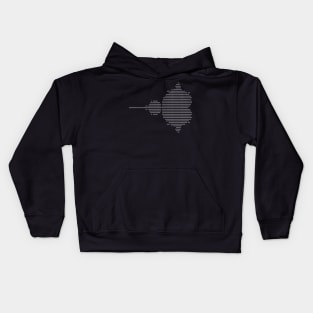 Original Mandelbrot (Replica) white on black Kids Hoodie